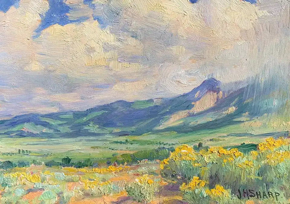 Joseph Henry Sharp, Taos, oil on board
