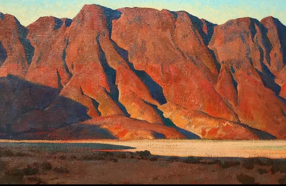 Maynard Dixon, Volcanic Walls, oil on canvas